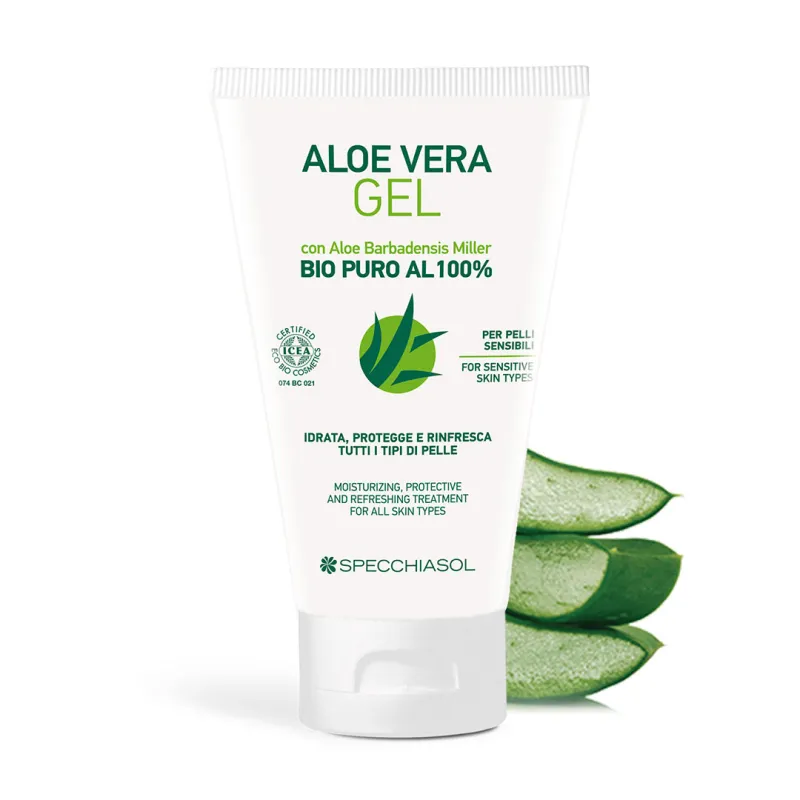 Aloe vera elsősegély gél. ECOBIO, 100%-os bio kozmetikum, minden bőrtípusra, külsőleg. 150ml