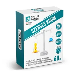 Szerves Króm Natur Tanya® – Jól felszívódó króm-pikolináttal az egészséges vércukorszint fenntartásához.