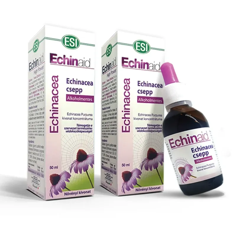Alkoholmentes ECHINACEA csepp 50ml. DUOPACK