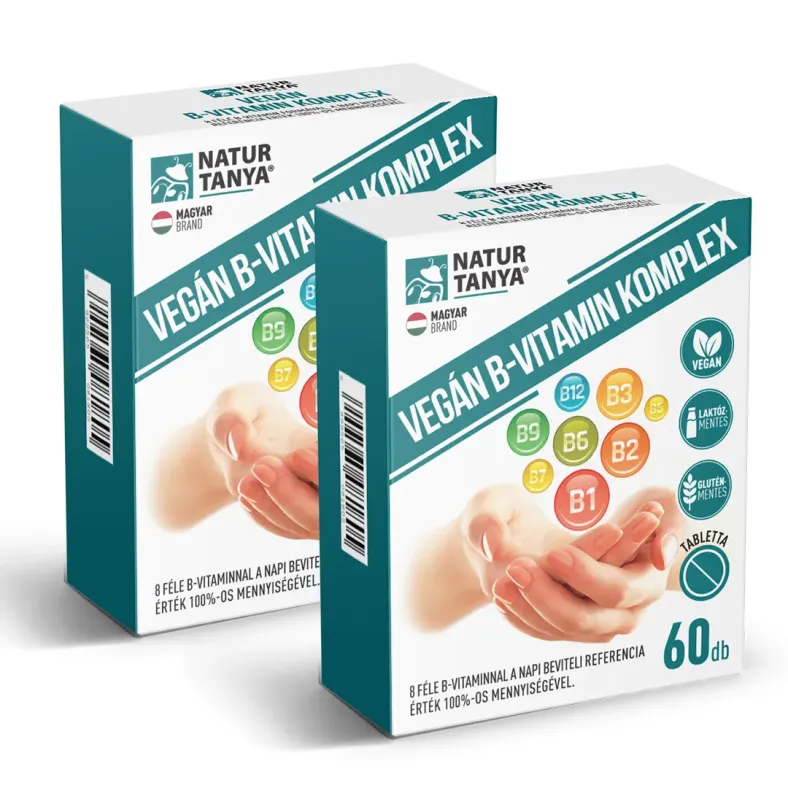 Vegán B-vitamin komplex DUOPACK -10% kedvezménnyel Natur Tanya®