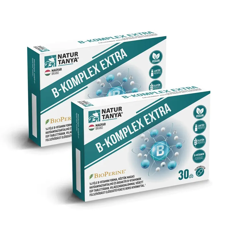 B-KOMPLEX EXTRA DUOPACK 10% kedvezménnyel Natur Tanya®