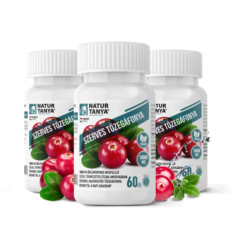 Szerves tőzegáfonya kúracsomag