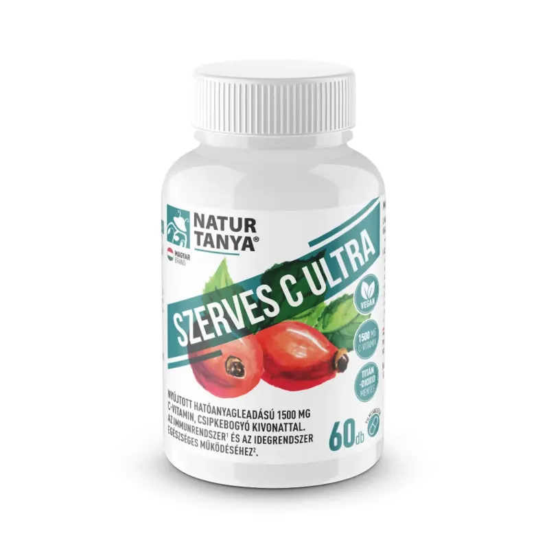 Szerves C ultra 1500mg Retard C-vitamin - Natur Tanya®