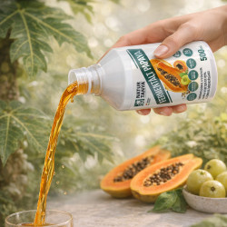 Natur Tanya® FERMENTÁLT PAPAYA amlával a gyomor-bélrendszer egészségéhez, az emésztés és a fizikai jólét támogatásához 500 ml