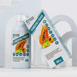 Natur Tanya® FERMENTÁLT PAPAYA amlával a gyomor-bélrendszer egészségéhez, az emésztés és a fizikai jólét támogatásához 500 ml