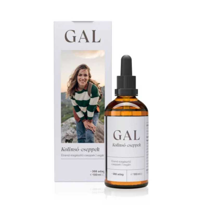 GAL Kolin-só cseppek – A normál májműködésért, zsír-és homocisztein anyagcseréért. 100 ml