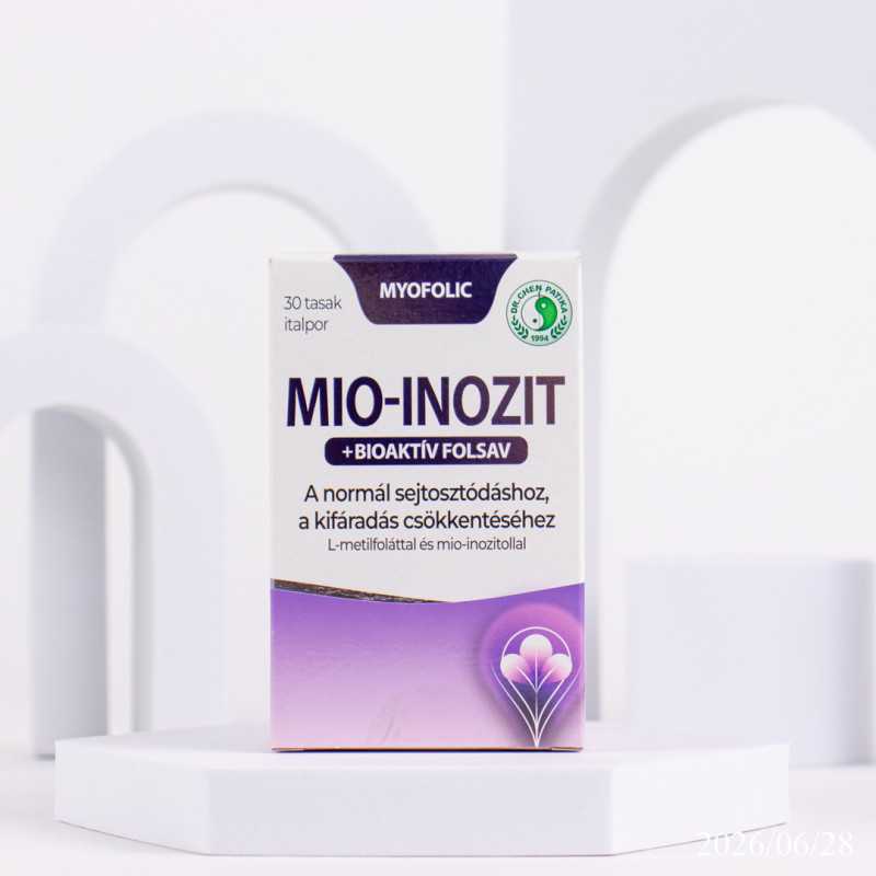 Dr. Chen Mio-inozit + bioaktív folsav italpor – A folát a terhesség alatt részt vesz az anyai szövetek növekedésében.
