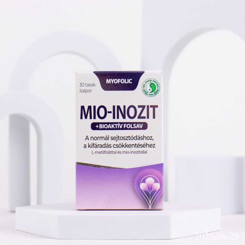 Dr. Chen Mio-inozit + bioaktív folsav italpor – A folát a terhesség alatt részt vesz az anyai szövetek növekedésében.