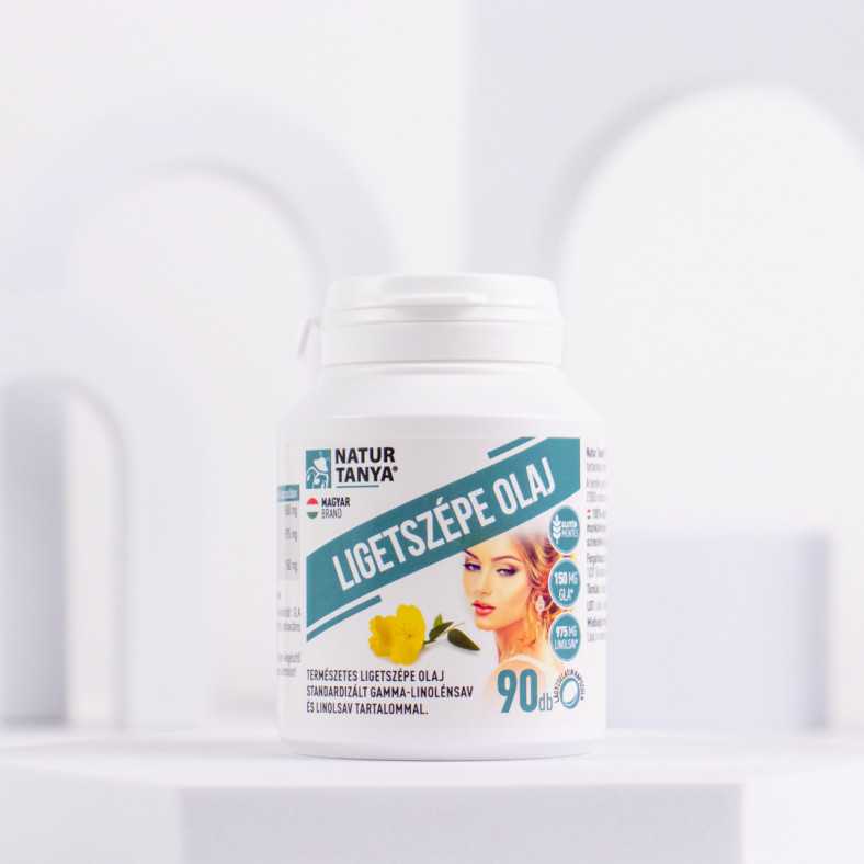 Ligetszépe olaj kapszula standardizált gamma-linolénsav Natur Tanya. Hormonegyensúly, PCOS, menopausa, belső gyulladások,