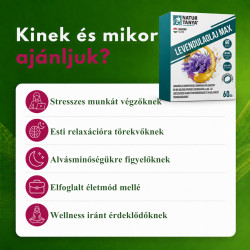 Az orvosi levendula hozzájárul az egészséges alvás fenntartásához és a relaxáció támogatásához.