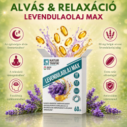 Kapszulánként 80 mg levendulaolajat biztosít