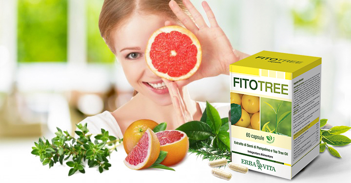 Erba Vita FitoTree grapefruit és teafa kapszula - 60db - VitaminNagyker webáruház