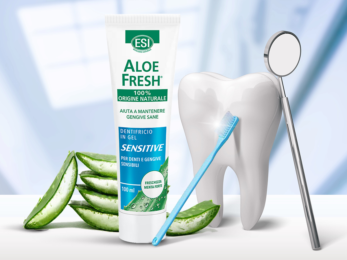 8 NYOMÓS OK az Aloe Fresh® szenzitív fogkrémgél mellett  