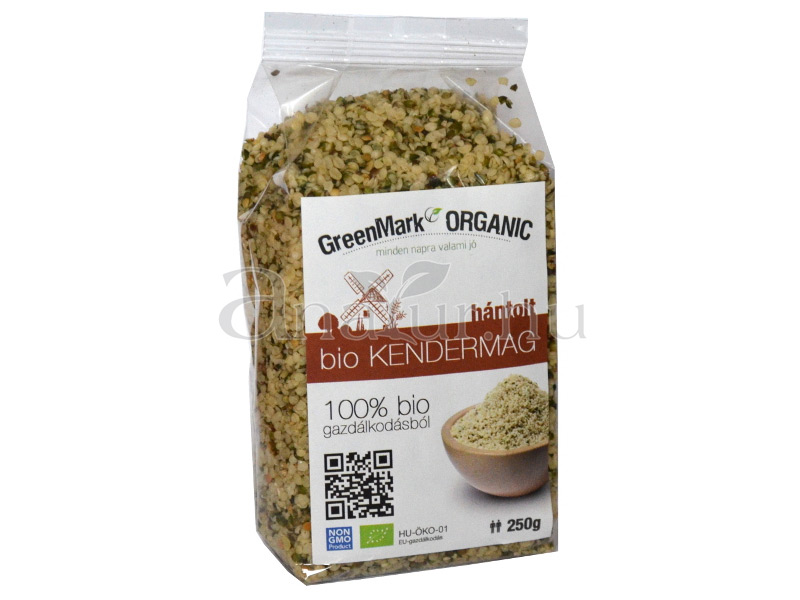 Greenmark Bio kendermag (hántolt) 250 g