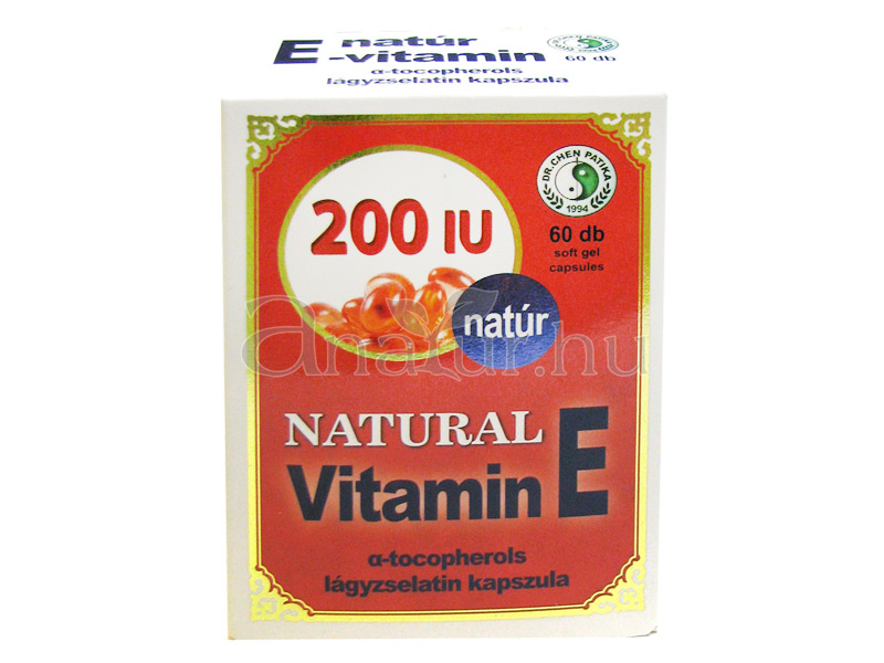 Dr. Chen Natúr E-vitamin kapszula 200 mg ×60 db -10%!!!