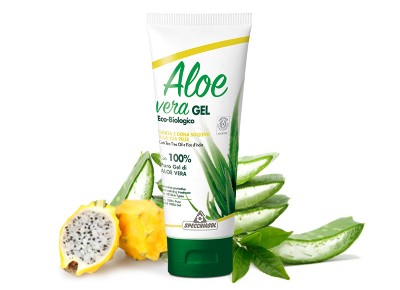 Aloe vera gél teafa olajjal és fügekaktusszal dúsítva. ECOBIO minősítésű 100%-os, külsőleg. 200ml